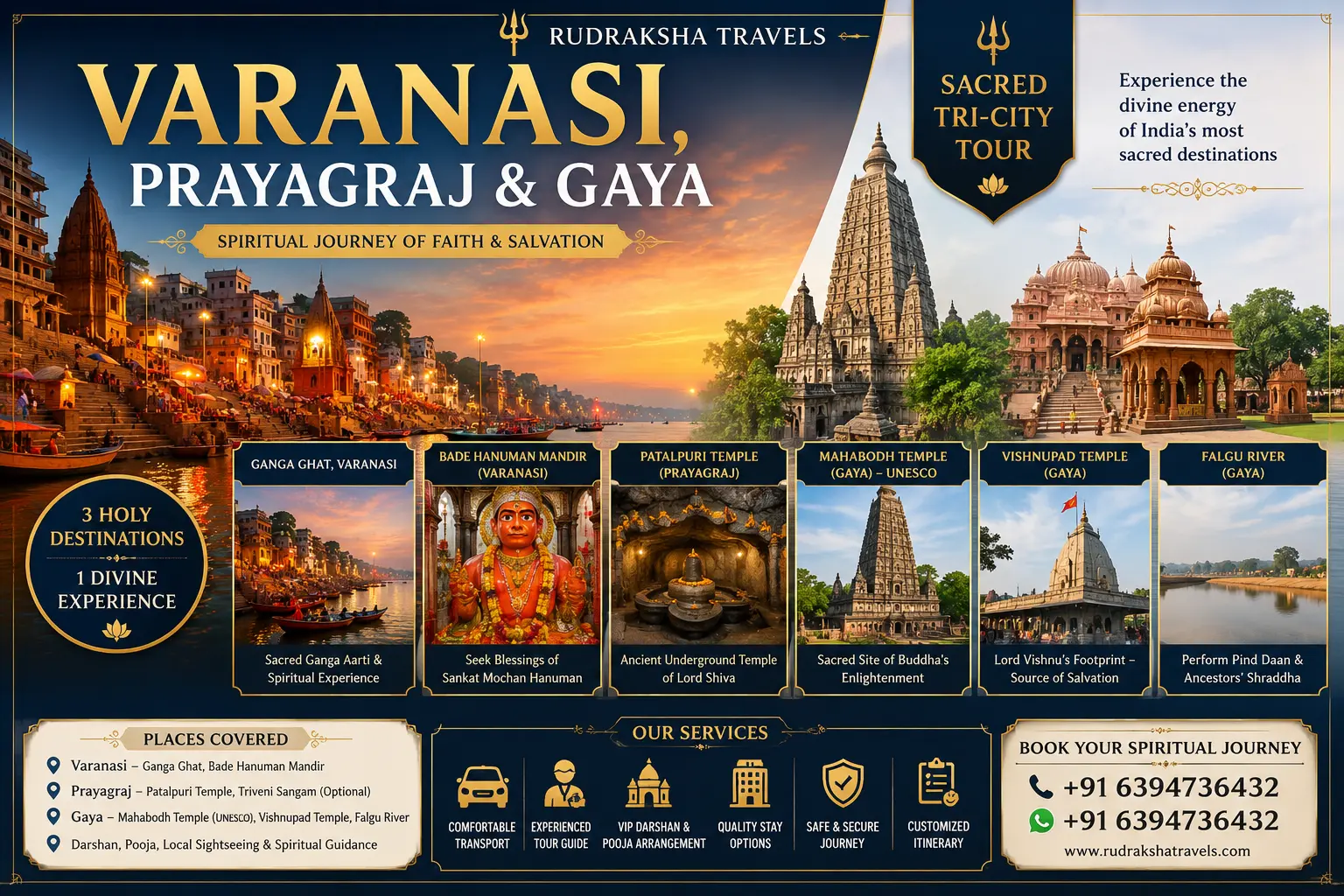 Varanasi - Prayagraj - Gaya Tour